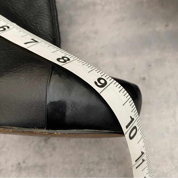 Isola Black Leather Stiletto Slip On Booties Size 8 - Picture 9 of 11